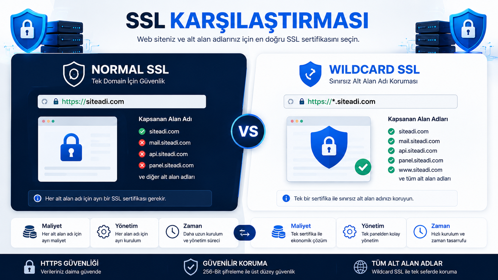 Wildcard SSL mi Normal SSL mi?